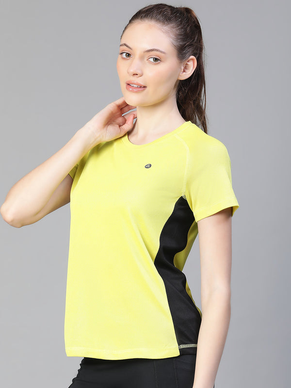 Contrast Side Panel T-Shirt Apple Green
