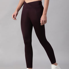 V-Front Legging Wine