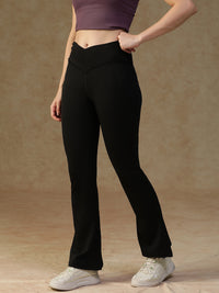 V-Shape Flare Pant Black