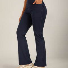 Defined Seam Flare Pant Navy