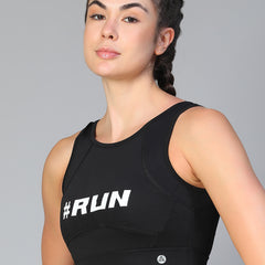 Run Sports Bra Black
