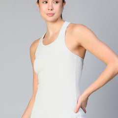 Y-Back Tank Top Light Gray