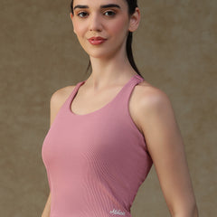 Built In Bra Y Adjustable Top Pink