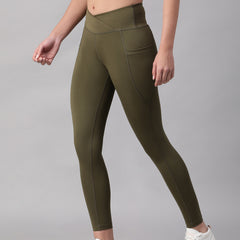 V-Front Legging Olive