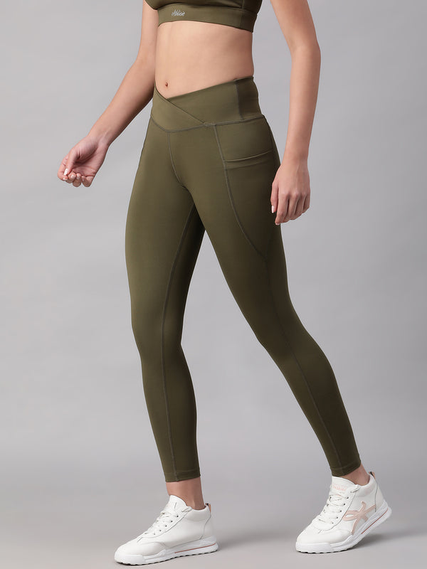 V-Front Legging Olive