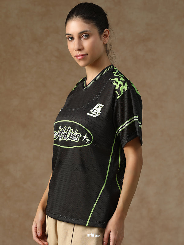 Cloud Nine Jersey Black & Lime
