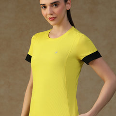 Contrast Tone T-Shirt Yellow