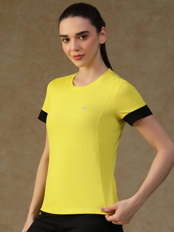 Contrast Tone T-Shirt Yellow
