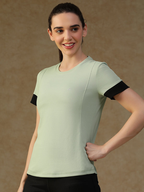Contrast Tone T-Shirt Olive