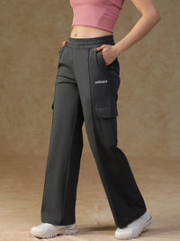 Pleated Cargo Pants Grey