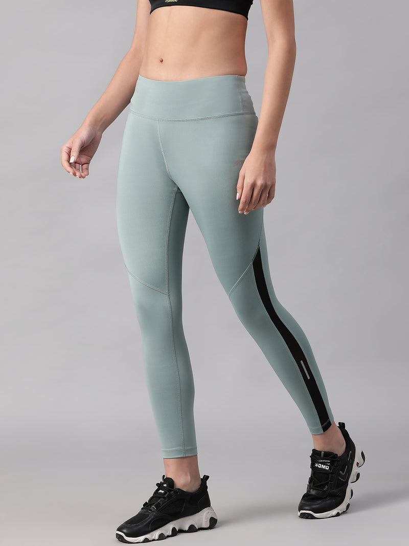 Streamline Panel Legging Pista Green