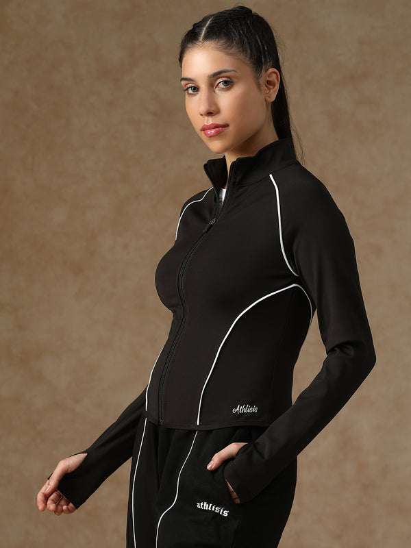 Flow Piping Jacket Black