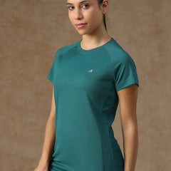 V Panel T-Shirt Teal