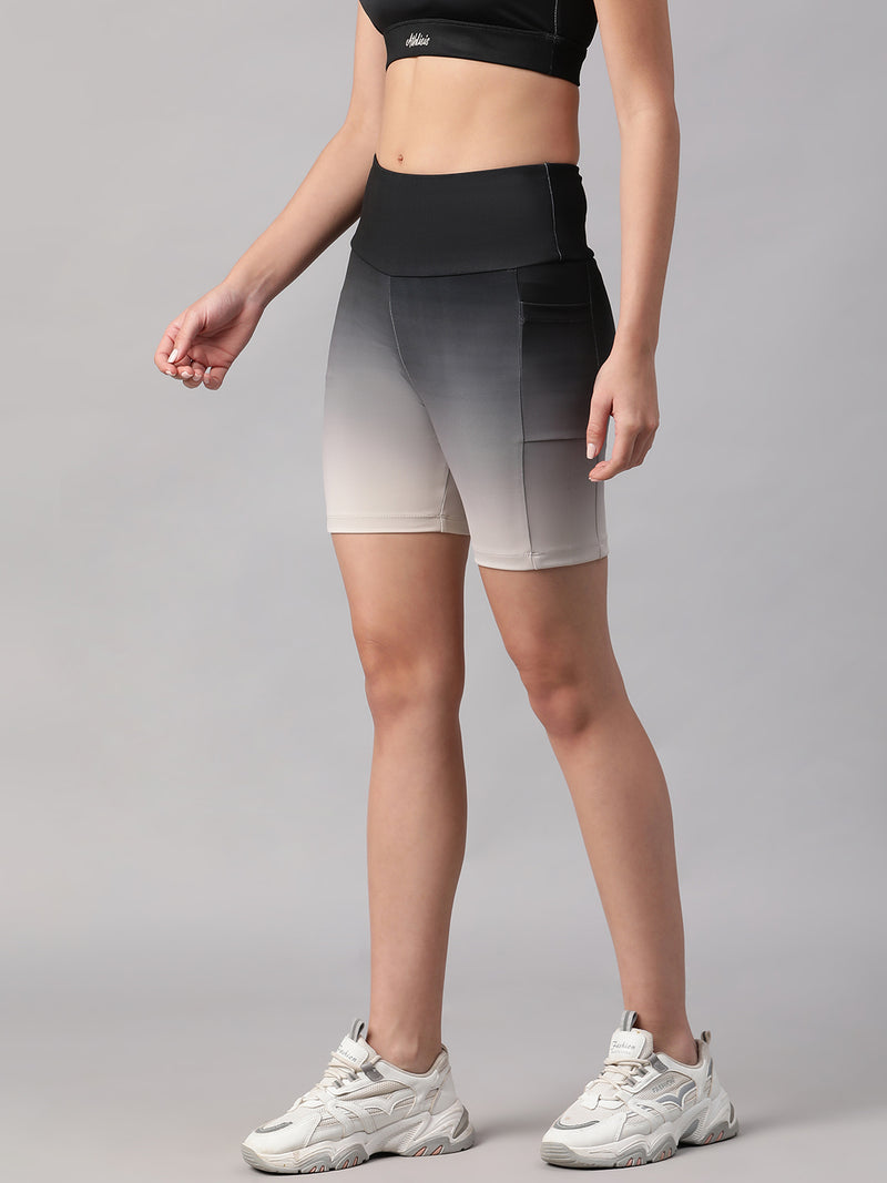 Dual Tone Shorts B&W
