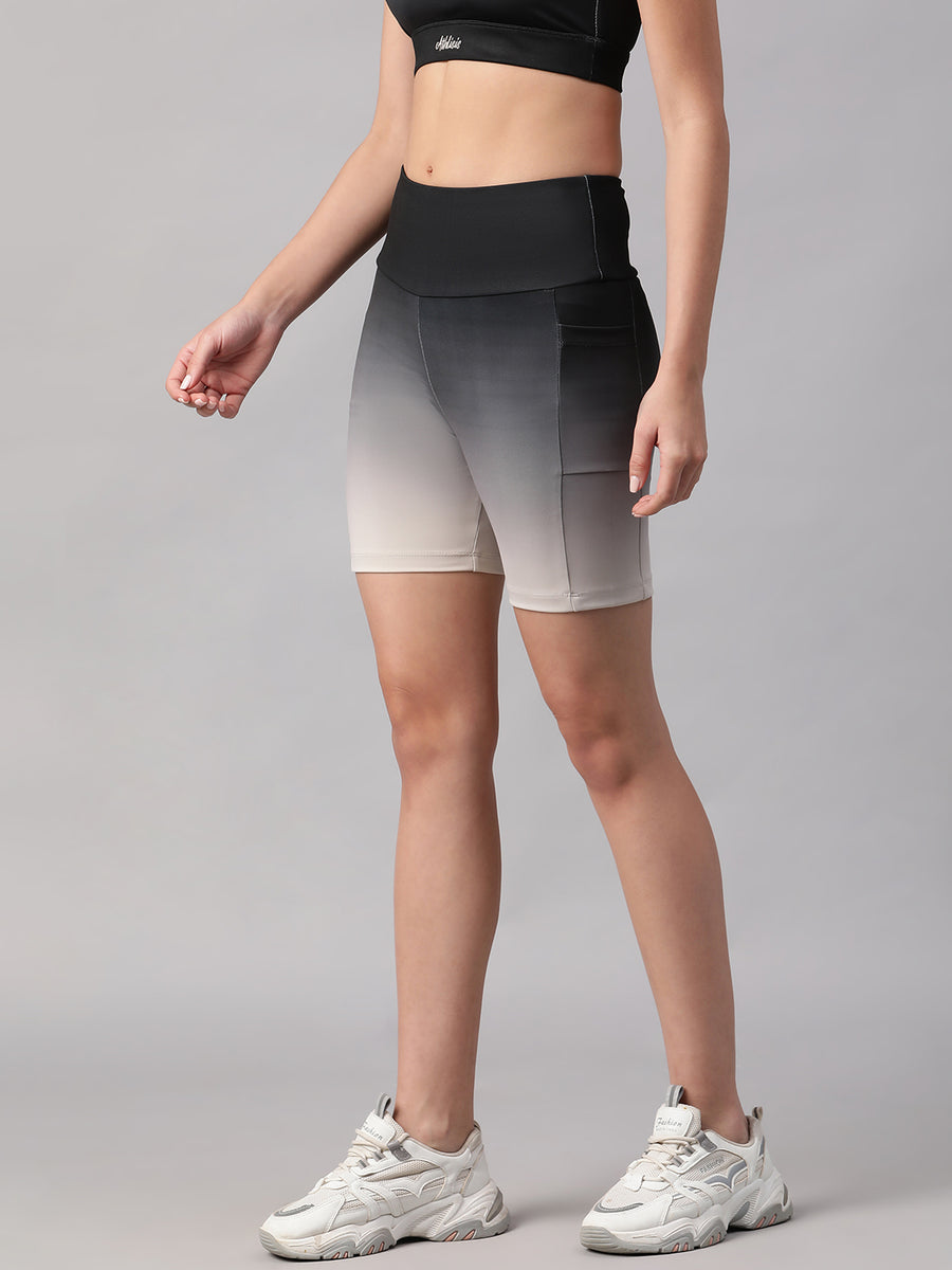 Dual Tone Shorts B&W