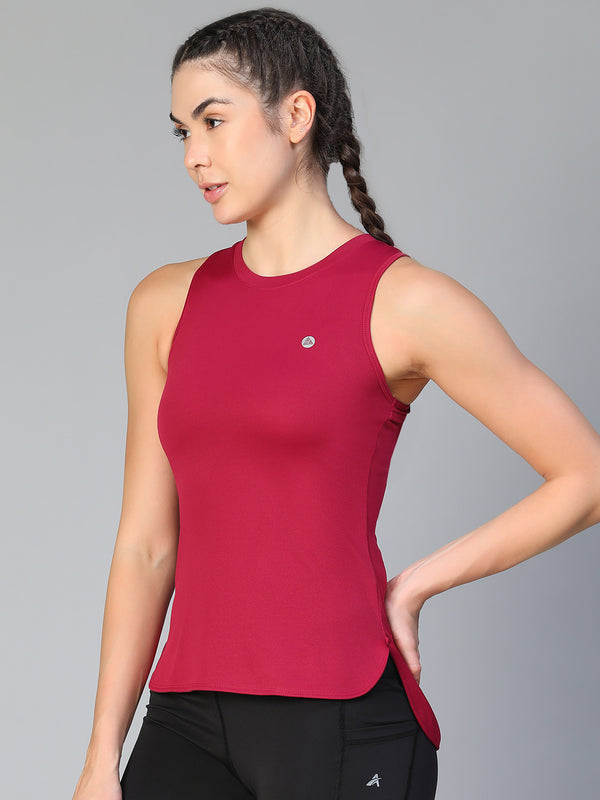 Lunar Shift Tank Top Maroon
