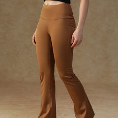 Defined Seam Flare Pant Tan