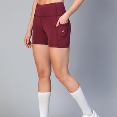 Aura Training Shorts Maroon