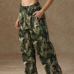 Printed Baggy Forest Camo Sweatpants