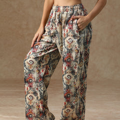 Printed Baggy Heritage Pattern Sweatpants