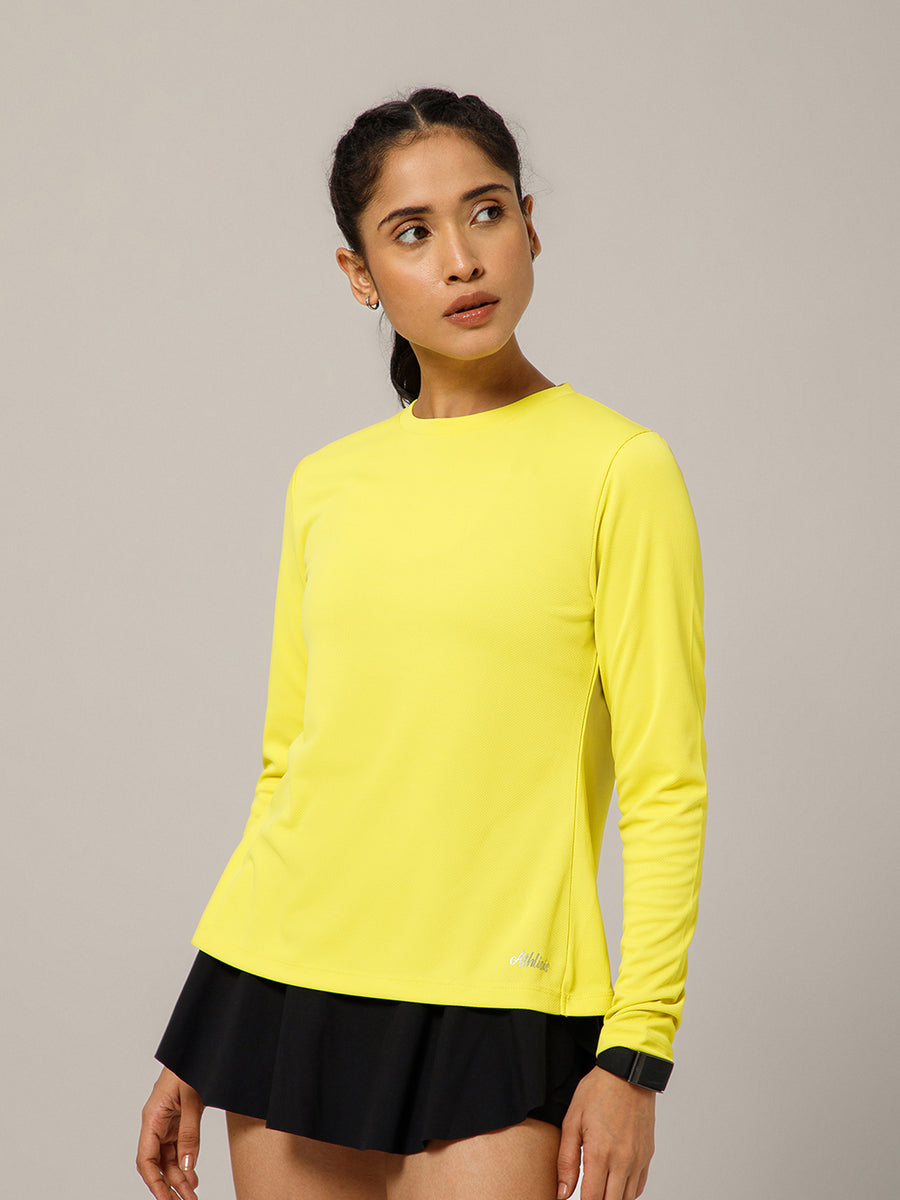 Breeze Crossover Full Sleeve T-shirt Yellow