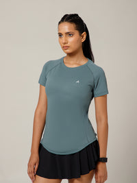 V Panel T-Shirt Grey