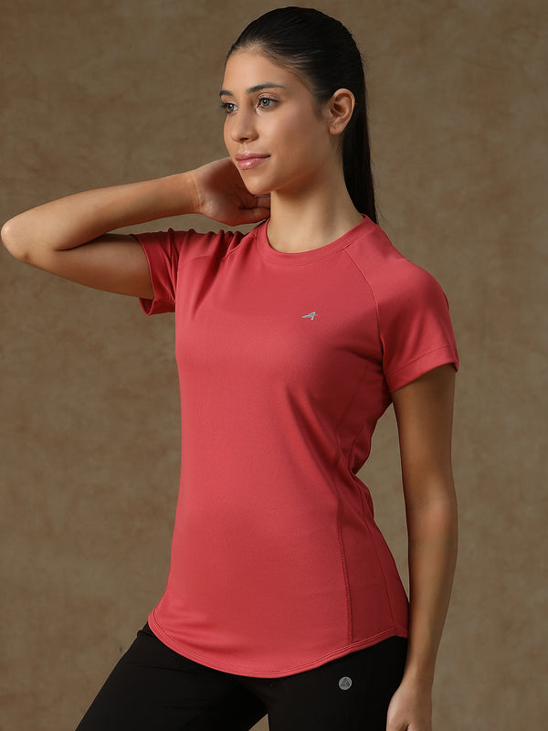 V Panel T-Shirt Pink