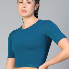 Essential Crop Top Teal
