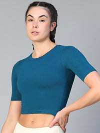 Essential Crop Top Teal