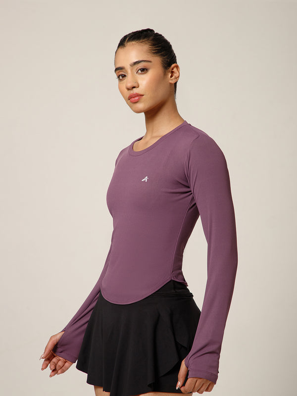 Bodycon Thumbhole T-shirt Dusty Plum