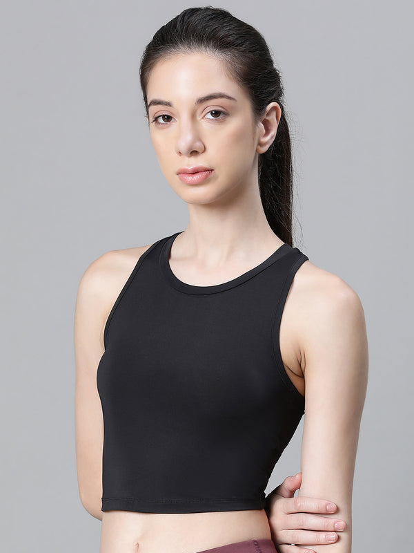 Basic Zen Crop Top Black