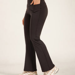 Defined Flare Pant Black
