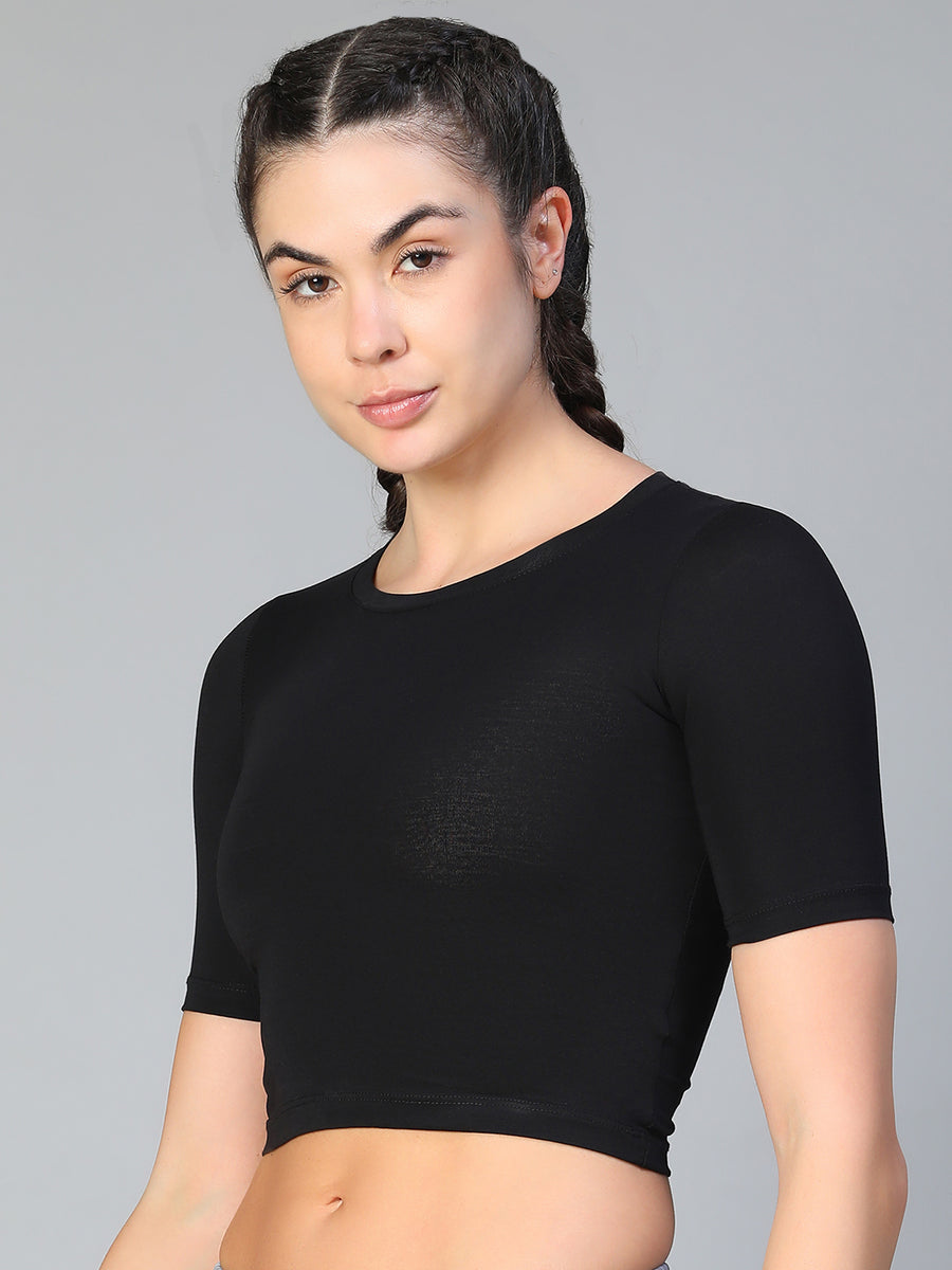 Essential Crop Top Brown