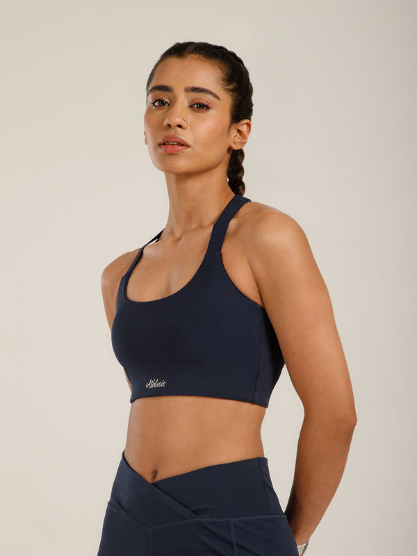 Define Crossback Bra Navy