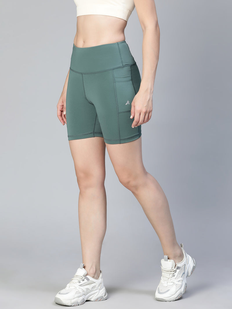 Stealth Active Shorts Forest Green