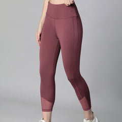 Laser Cut Leggings Mauve