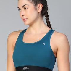 Ruched Sports Bra Teal