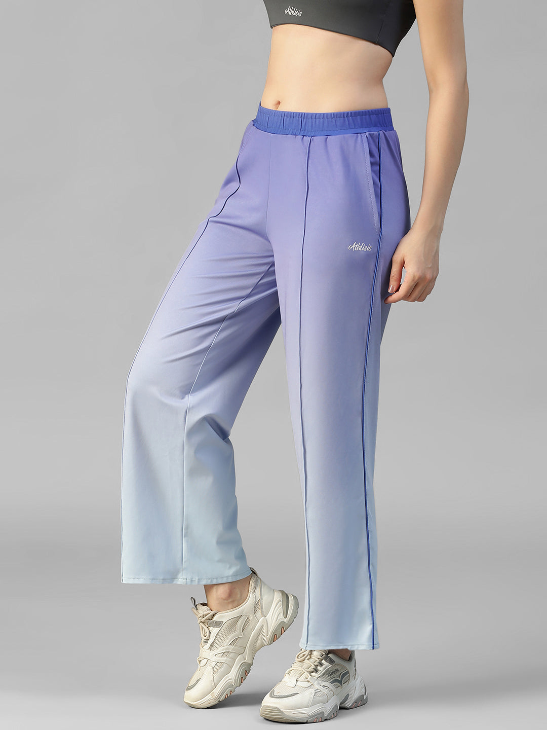 Flow Piping Dual Tone Sweatpants Blue