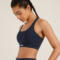 Y Adjustable Sports Bra Navy
