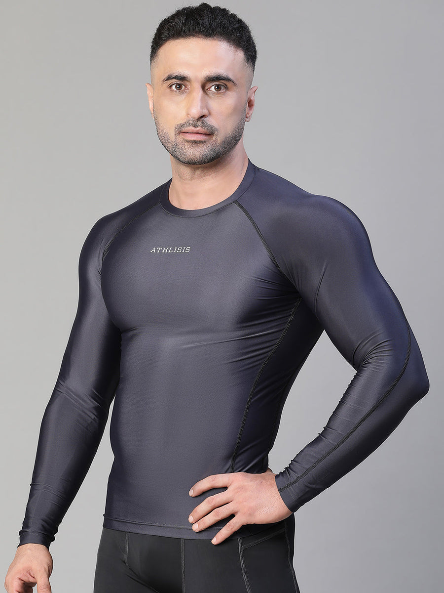 Basic Full Compression T-shirt Gray Athlisis Sports