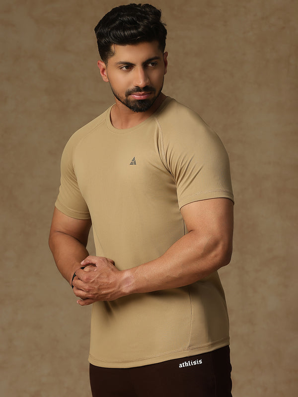 Back Panel T-Shirt Beige