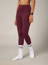 Adapt Seam Leggings Maroon