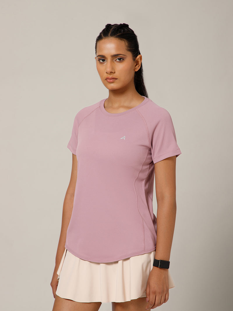 V Panel T-Shirt Lavender