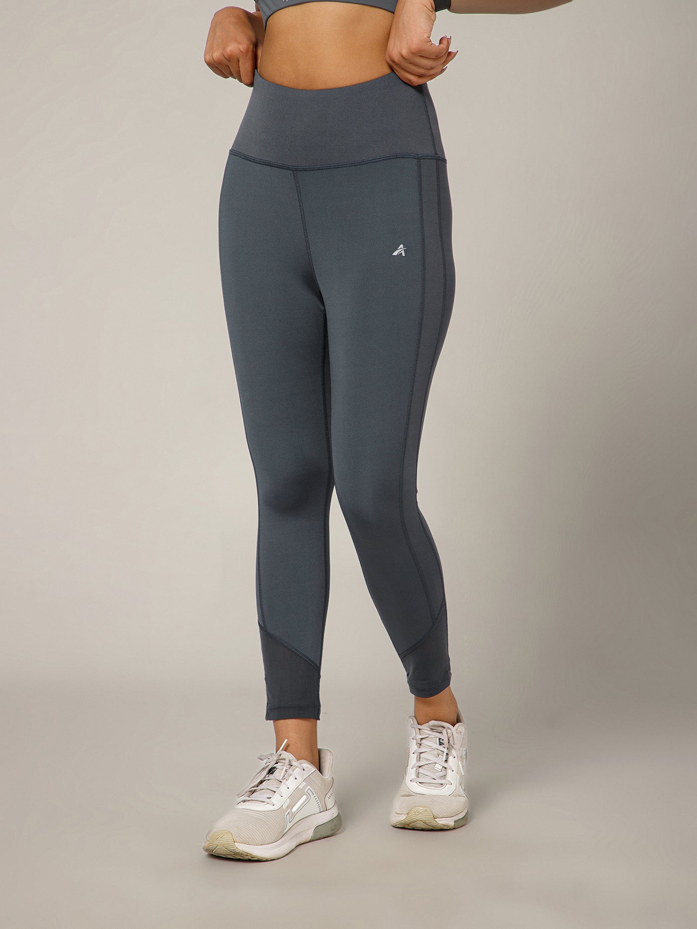 Laser Cut Leggings Gray