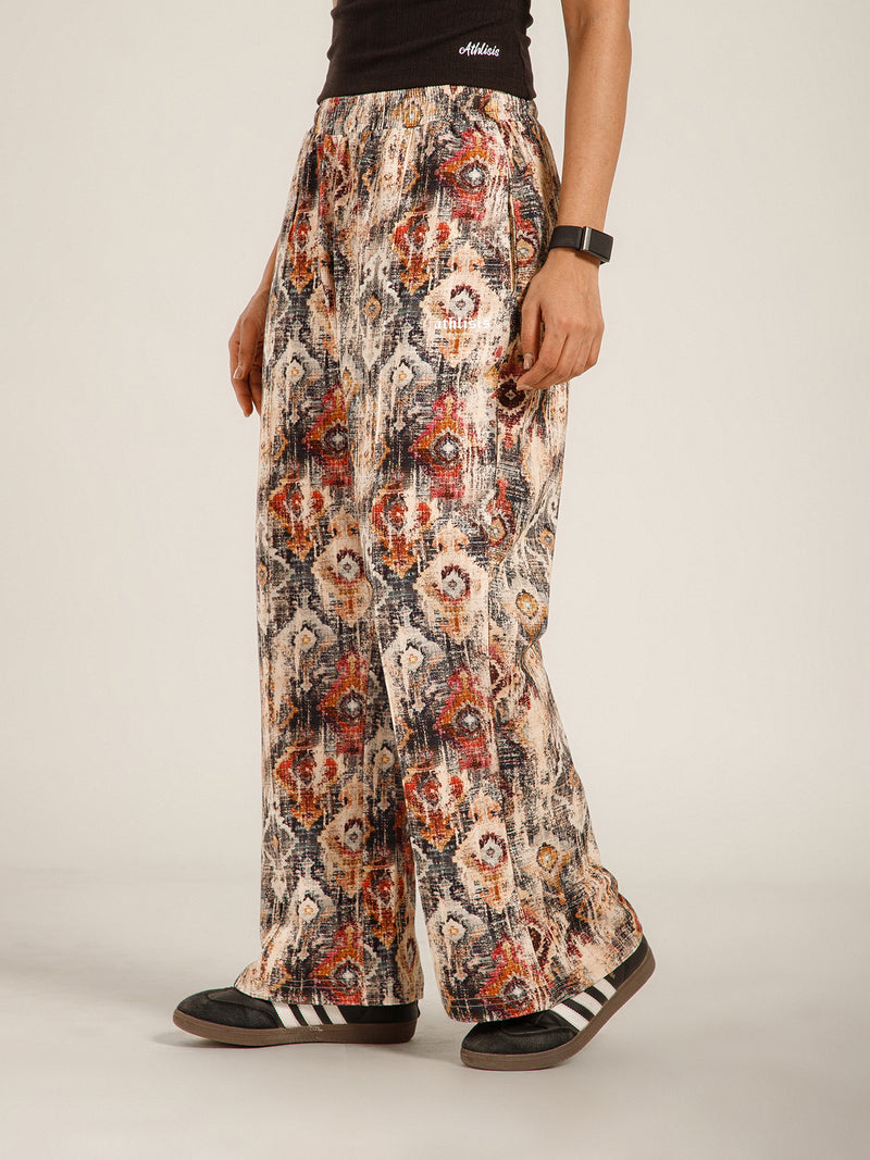 Printed Baggy Heritage Pattern Sweatpants