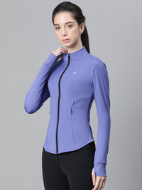 Contour Crop Jacket Purple