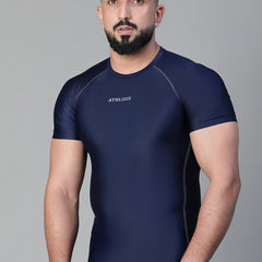 Basic Compression T-shirt Blue