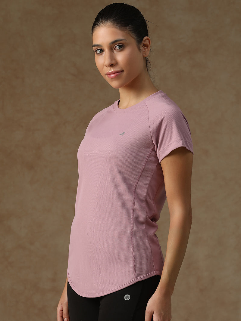 V Panel T-Shirt Lavender