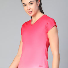Dual Tone T-Shirt Hot Pink