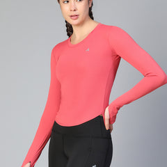 Bodycon Thumbhole T-shirt Pink
